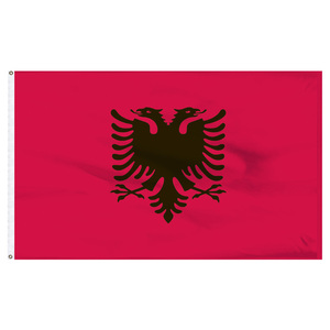 Bandiera della Repubblica d'Albania 3x5 FT in Poliestere Stampato, Nuovo Stock all'Ingrosso - Product Image 2