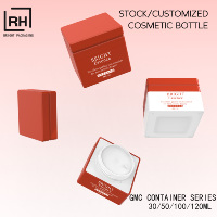Pot en plastique pour crème visage, flacon pulvérisateur carré argenté pour lotion, pour hommes, soins de la peau, soins du corps, ensemble d'emballage 100 ml 4 oz
