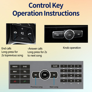 Reproductor de audio para coche HFmidia con CarPlay inalámbrico y Android Auto para Mercedes Benz A B E C GLK GLE W167 W212 W246 W205 W176 A207 NTG4.5 - Product Image 5