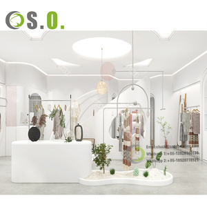 ชุดเดรสสำหรับผู้หญิงชุดเดรสงานแต่งงานชั้นวางเสื้อผ้าติดผนังร้านบูติกของเจ้าสาวทำจากสเตนเลสสตีล - Product Image 5