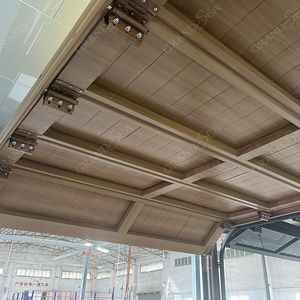 Dễ dàng cài đặt biệt thự nâng cơ giới cắt 16x7 gỗ hiện đại kết cấu cử<span class=keywords><strong>a</strong></span> nhà để xe bằng nhôm từ xa - Product Image 6