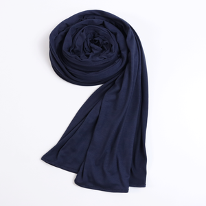 卸売無地ジョーゼットスカーフラップ無地ショールヘッドバンドHijabsイスラム教徒の女性 - Product Image 5