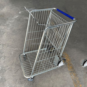 Carrito de Equipaje de Doble Capa RH-WT12 860*560*985mm, Carrito de Mano Metálico de Dos Niveles - Product Image 4