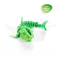 Jouet anti-stress en PLA imprimé en 3D, squelette de requin, modèle articulé flexible, articulations mobiles, décoration de bureau, cadeau, multicolore
