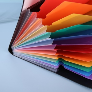 12-trang cầu vồng chỉ số A4 nhựa tài liệu thư mục tập tin tùy chỉnh PP tài liệu tùy chỉnh thư mục ảnh - Product Image 4