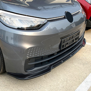 Amp-Z Volkswagen Id.3 Front Splitter Carbon Fiber Texture Matte Finish For 2019-2022 <b>Models</b> - Product Image 2