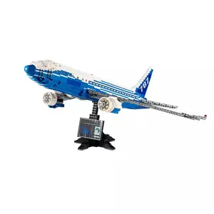 Bloques de construcción de plástico para niños, juguete de ladrillos para armar Avión de ensueño, serie Boeing 1353, ideal para regalo, código DK80009, 747 piezas