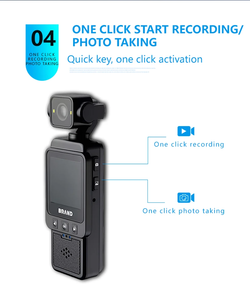 Caméra numérique Wifi 4K DV01 avec écran LCD arrière de 1,6 pouce, vidéo 180 °   Enregistreur étanche avec rotation d'écran - Product Image 6