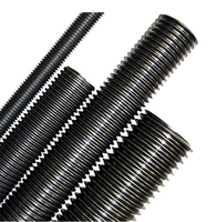 Factory Direct DIN975 Full Thread Stud Rod 4.8/8.8 Carbon Steel Zinc Plated M10 M12 M14 Black Finish