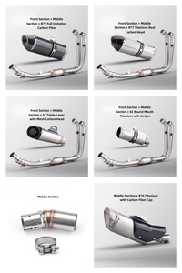 Kit de Escape Delantero, Intermedio y Completo de Acero Inoxidable, Apto para Modificaciones de Motocicletas CFMOTO 450SR - Product Image 3