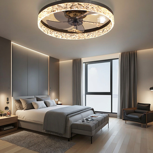 Bán buôn hiện đại LED quạt trần cho phòng ngủ 80 60 Wát điều khiển từ xa 6 tốc độ sự lựa chọn 2.8 LED chiếu sáng DC chất lượng tốt nhất Hot Bán - Product Image 3