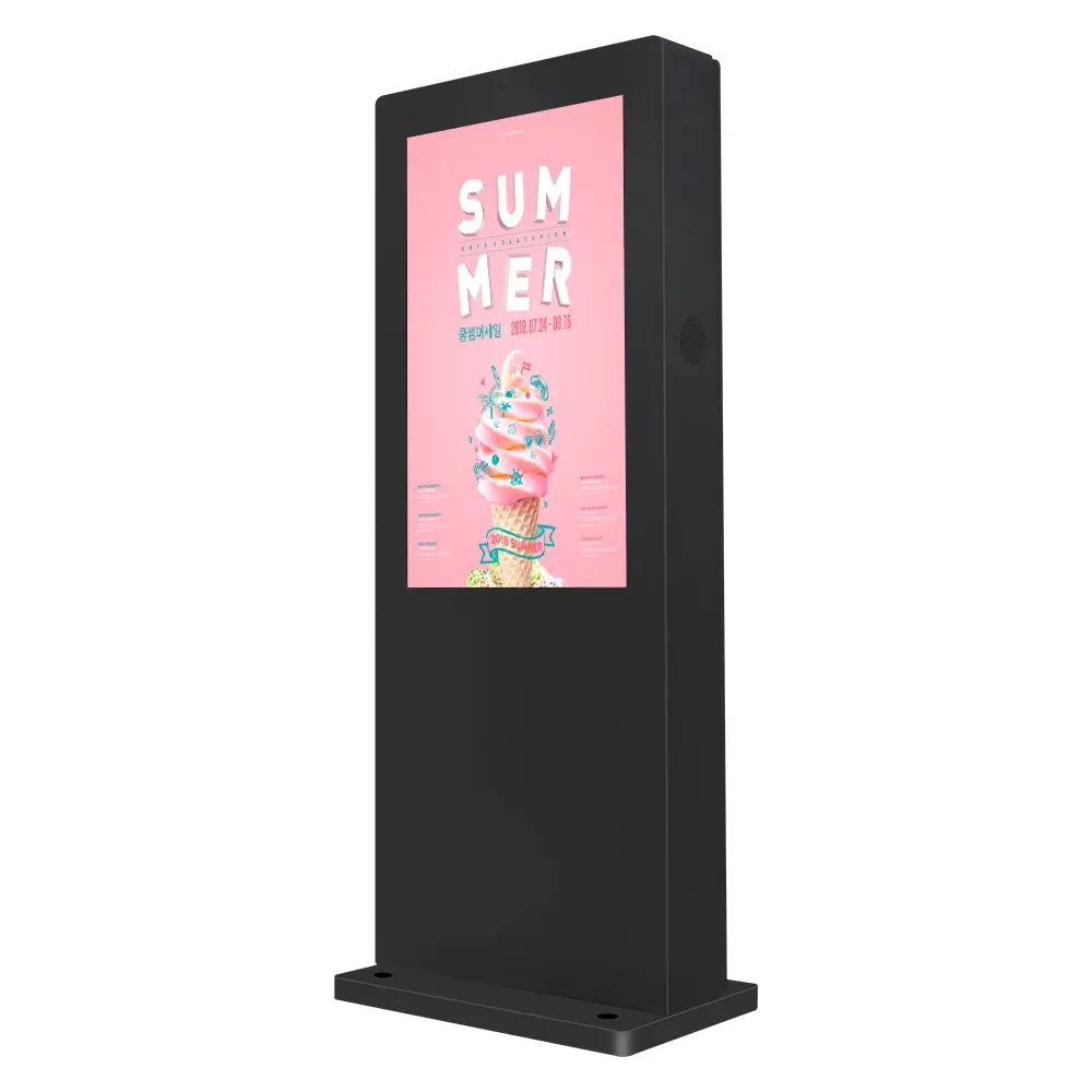 Waterproof Outdoor Digital Signs Advertising LCD Display High Resolution 2500 Nits Video Technical Support Free Spare Parts TFT