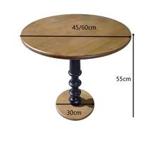 Table d'appoint en bois minimaliste moderne de haute qualité DISHI, table basse en bois massif pour salon et chambre à coucher