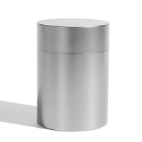 Dongguan Boîte à thé en métal en alliage d'aluminium personnalisée en usine Boîtes à café et sucre en acier inoxydable mat Conteneur alimentaire