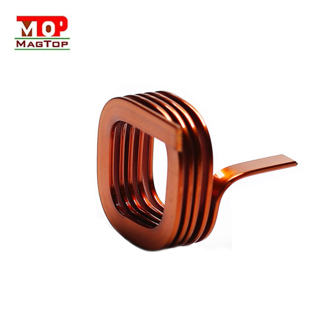 Flat Wire Air Core Inductor Pure Copper Winding Coil High Frequency Voice Coil for Speaker and Wireless Charging