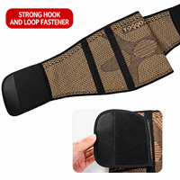 Ceinture de soutien lombaire infusée au cuivre - Ceinture de compression respirante pour le sport, la gym, la musculation et l'entraînement