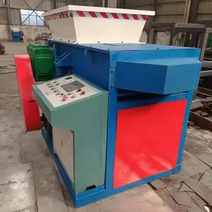 Tốc Độ Thấp Năng SuấT Cao Fishnets Chất Thải Gỗ Pallet Dừa Vỏ Nhựa Cáp Dây Sắt Shredder