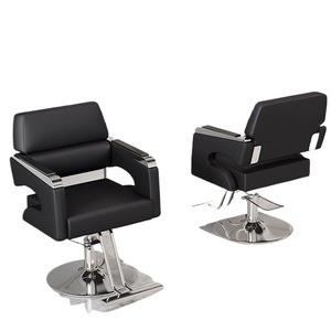 Chaise de coiffure de <span class=keywords><strong>salon</strong></span> de luxe haut de gamme, chaise de barbier réglable en cuir PU noir pour <span class=keywords><strong>salon</strong></span> de coiffure - Product Image 3