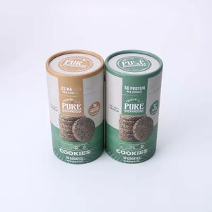 Tubo de latas compuestas de papel de cubierta de hierro cilíndrico biodegradable personalizado tubo de papel reciclado para embalaje de alimentos y medicamentos - Product Image 4