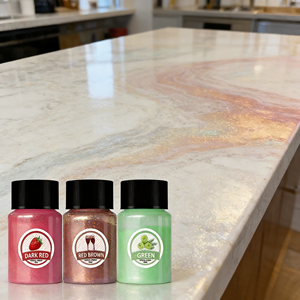 Couleurs personnalisées, pigment colorant, poudre nacrée naturelle pour résine époxy/résine UV, pour la fabrication de bougies, la peinture, l'artisanat - Product Image 1