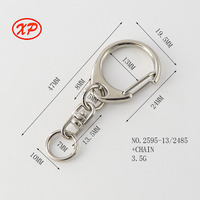 Mousqueton rotatif de luxe en alliage de zinc, petit format, pour porte-clés, accessoire de sac, ou cordon