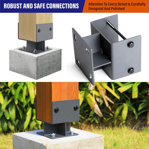 Soporte <span class=keywords><strong>de</strong></span> Anclaje <span class=keywords><strong>para</strong></span> Base <span class=keywords><strong>de</strong></span> Poste <span class=keywords><strong>de</strong></span> Hormigón, Soporte <span class=keywords><strong>de</strong></span> Base <span class=keywords><strong>de</strong></span> Poste en Forma <span class=keywords><strong>de</strong></span> U <span class=keywords><strong>para</strong></span> Pérgola <span class=keywords><strong>de</strong></span> Madera, Soporte <span class=keywords><strong>de</strong></span> Pérgola <span class=keywords><strong>de</strong></span> Metal - Product Image 3