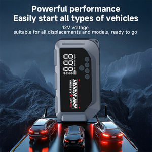 Démarreur de voiture 4-en-1 avec compresseur d'air 1000A 12000mAh, gonfleur de pneus portable, <span class=keywords><strong>booster</strong></span> de <span class=keywords><strong>batterie</strong></span> d'urgence, <span class=keywords><strong>batterie</strong></span> externe, lumière LED - Product Image 3