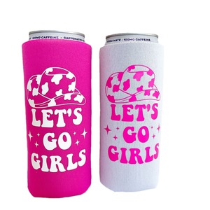 Let's Go Girl - Fundas Refrigerantes para Bebidas con Diseño de Bola de Discoteca y Vaquera, para Despedidas de Soltera, Bodas y Eventos, para Mantener las Bebidas Frías, de Neopreno - Product Image 4