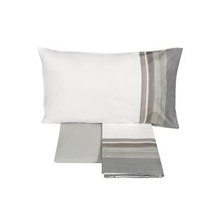 <b>King</b>-<b>Size</b> ART PAPER Sheet & Pillowcase <b>Set</b> Natural Color Color ART-PAPER-0Italian <b>Luxury</b> <b>Bedding</b> <b>Set</b> - Product Image 1