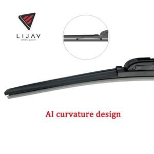 ใบปัดน้ำฝนรถยนต์อเนกประสงค์รุ่นล่าสุด LIJAY A4/Q5 แบบ U-Hook ผลิตจากยางธรรมชาติ 100% สีดำ พร้อมอะแดปเตอร์ 17 ชิ้น ใช้ได้กับรถยนต์ 99% - Product Image 4