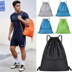 <span class=keywords><strong>Sac</strong></span> <span class=keywords><strong>à</strong></span> <span class=keywords><strong>dos</strong></span> pliable en polyester personnalisé, imperméable, avec cordon de serrage, multifonctionnel, pour fans, vente en gros - Product Image 3