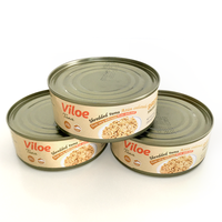 Viloe 140g Fruits De Mer En Conserve Déchiqueté Lumière Thon en Saumure Conserves de Poisson