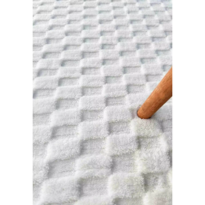 Embossed Grid Pattern Shaggy Rug High-Pile Non-Slip Plush Carpet with for Living Room Bedroom Washable OEM Supplier - Product Image 4