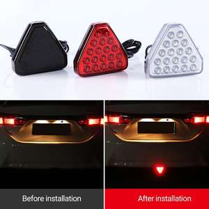 A80 gran oferta DC12V LED Auto señal lámpara roja marcha atrás parada Flash advertencia luces antiniebla nuevo triángulo coche freno cola piloto Luz - Product Image 6