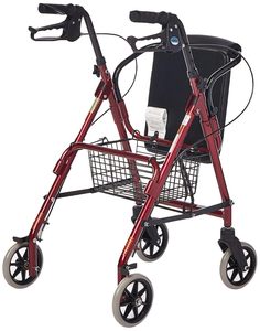 Lumex Junior Rollator pour personnes âgées Walkabout Narrow Rolling Walker avec siège pour la thérapie de réadaptation dans les petits espaces - Product Image 5