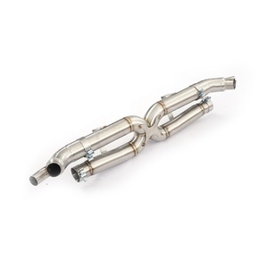 Scarico Catback MPER per <span class=keywords><strong>Porsche</strong></span> 991 <span class=keywords><strong>Turbo</strong></span> <span class=keywords><strong>S</strong></span> in Acciaio Inox, Suono Aggressivo, Controllo Remoto, Montaggio a Bullone - Product Image 6