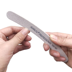 <span class=keywords><strong>Lime</strong></span> à ongles double face en plastique en forme de <span class=keywords><strong>banane</strong></span> avec planche d'émeri gris Outil de manucure imprimé avec logo personnalisé Forme incurvée pour le soin des ongles - Product Image 3