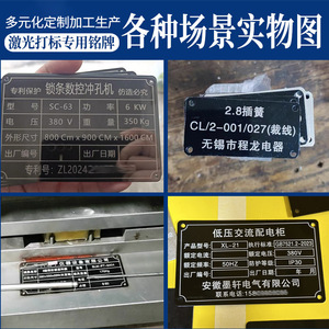 Plaque signalétique en aluminium anodisé sur mesure 60x40x0.5mm 100x70x0.5mm, plaque métallique gravée au laser pour usage général - Product Image 2