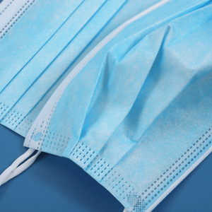 Masque facial non tissé Entai, 3 couches, bleu, jetable, avec boucles auriculaires, protection contre la poussière, respirateur - Product Image 4
