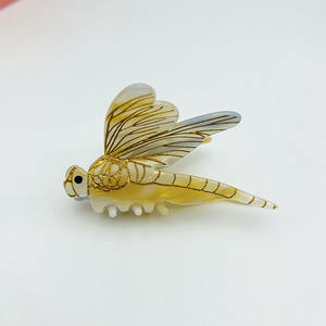 Pince à <span class=keywords><strong>cheveux</strong></span> en acétate de <span class=keywords><strong>libellule</strong></span> classique de haute qualité YHJ, forme d'insecte exquise, pince à <span class=keywords><strong>cheveux</strong></span> tendance pour femmes - Product Image 6