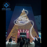 ANPU Smart WiFi RGB LED Weihnachts baum Innen-/Außen farbwechsel lichter mit Musik synchron isation IP65 für Weihnachts dekor