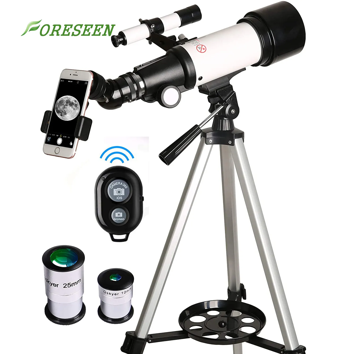 Астрономический телескоп для детей и начинающих путешествия оптический прицел 70 мм Apeture 400 мм AZ крепление телескоп со штативом