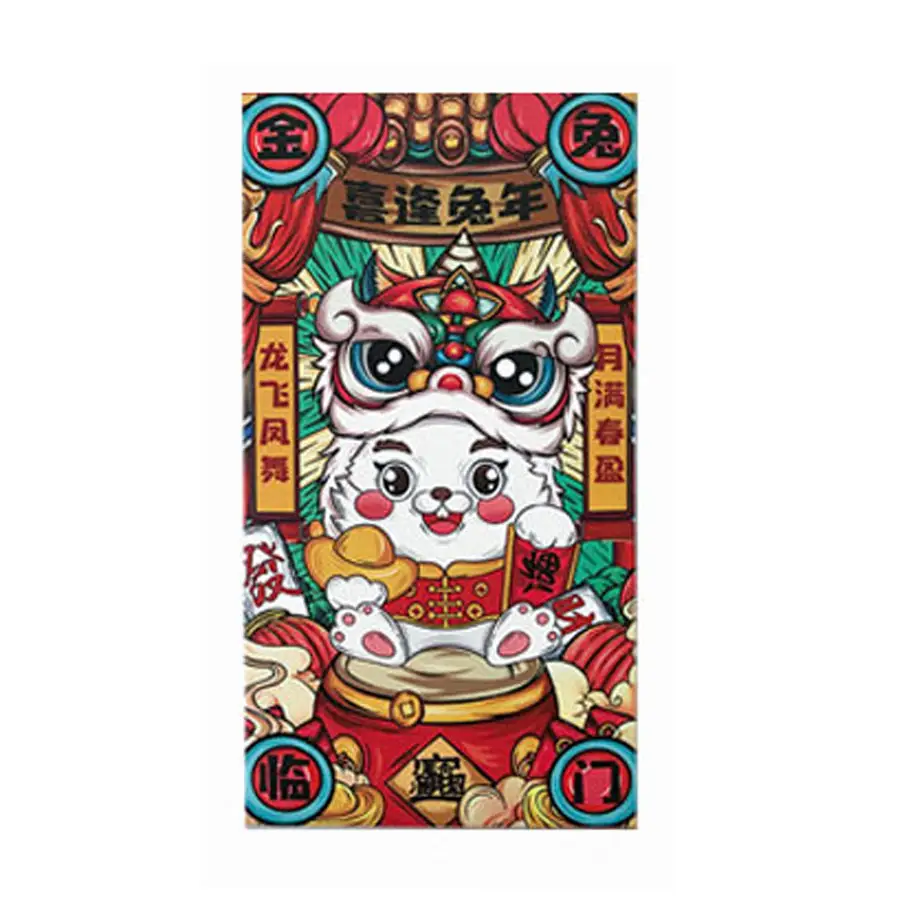 Pacote vermelho de alta qualidade, ano novo, tradicional, hong bao, carteira de dinheiro, presente, envelope