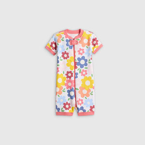 Pijama de una Pieza de Algodón 100% Orgánico para Bebé, Mameluco de Manga Corta, Ropa de Dormir Personalizada para Bebé Recién Nacido - Product Image 2