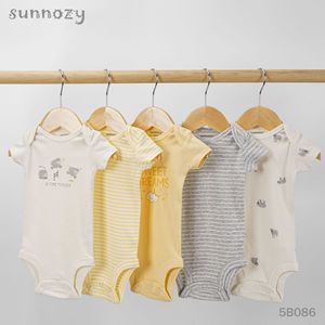 Body per Neonati a Maniche Corte, Tema Animali, Stile Coreano, Unisex, in Cotone, per Tutte le Stagioni, Produzione all'Ingrosso/OEM - Product Image 4