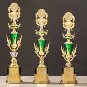 सर्वश्रेष्ठ बिक्री उच्च ग्रेड प्लास्टिक छोटे खेल ट्रॉफी पदक और विजेताओं के लिए स्वर्ण बैज के साथ पट्टिका - Product Image 2