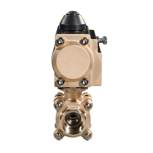 วาล์วบอลนิวเมติกแบบสามชิ้น ขนาด DN25 1 นิ้ว AC220V เกลียวใน ทำจากสแตนเลส พร้อมตัวกระตุ้นนิวเมติก - Product Image 2