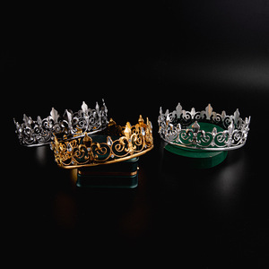 2025 estate semplice generoso principessa corona placcato oro lega elettrolitica con strass di cristallo per il matrimonio o il compleanno - Product Image 1