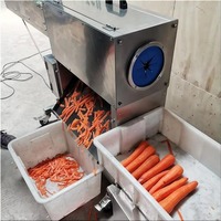 Machine à éplucher les carottes et les radis automatique commerciale, haute efficacité, en acier inoxydable, équipement pour enlever la peau des légumes