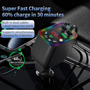 Cargador de Coche YIXIN T5 para Encendedor de Cigarrillos, Carga Rápida QC 3.0, Diseño Delgado y Ligero, Ideal para el Desplazamiento Diario en Coche - Product Image 1